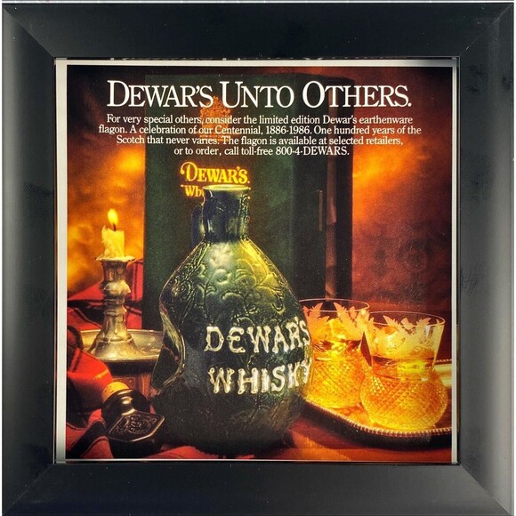 Dewar's Whisky *Dewar's Unto Others* Christmas Cheer Vintage Print Ad 1986 - Picture 3 of 3